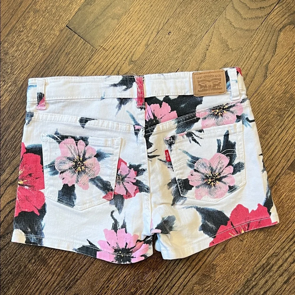 Levi’s Girls Shorty Shorts Floral Patterned Denim